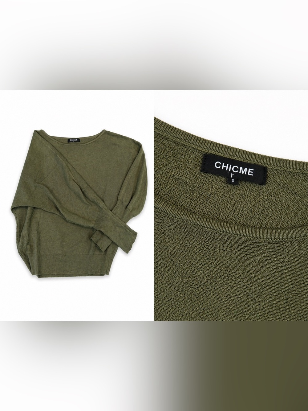 Chicshe Olive Green Lightweight Sweater